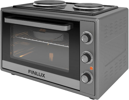 Finlux Elektrischer Ofen 60Es mit 2 Brennern Gray