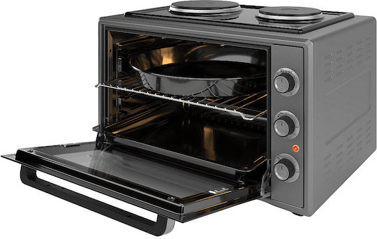 Finlux Elektrischer Ofen 60Es mit 2 Brennern Gray