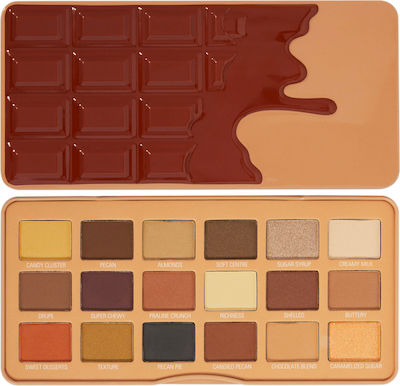 Revolution Beauty I Heart Chocolate Eye Shadow Palette in Solid Form Pecan Praline Chocolate