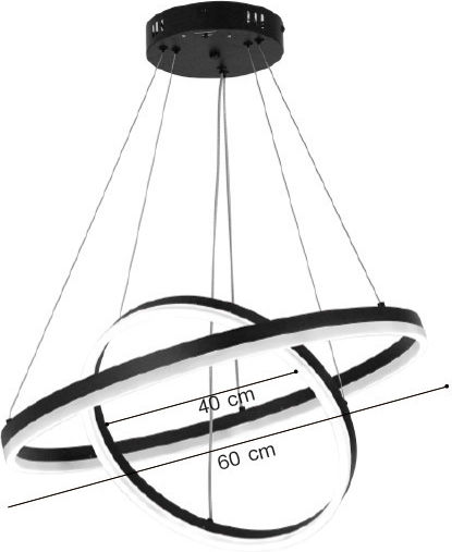 Inlight Висящо Осветително Тяло Златист 60x60см.