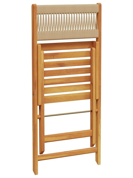 Outdoor Chair Wooden Black 2pcs 38x32.5x80cm