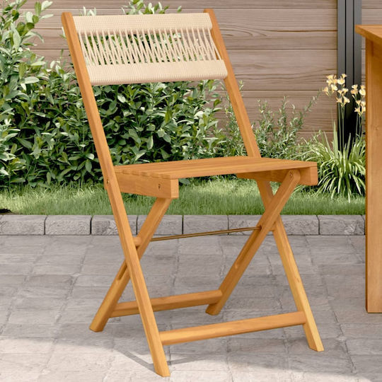 Outdoor-Stuhl Hölzernes Black 2Stück 38x32.5x80εκ.