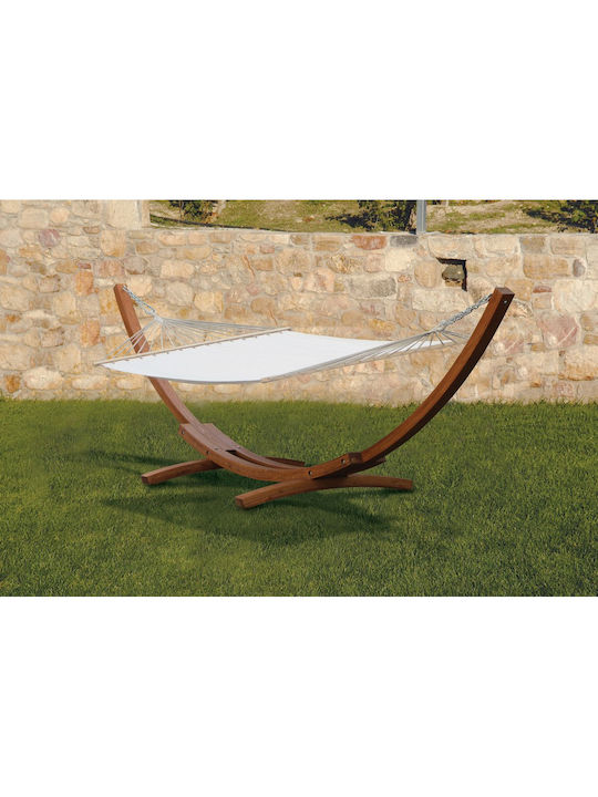 Lianos Double Hammock with Stand White 200x120cm