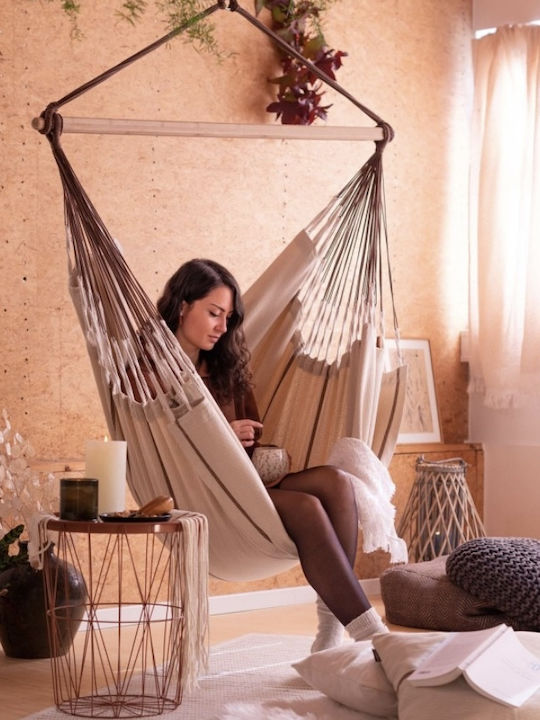 Showood Single Hammock Beige 210x140cm