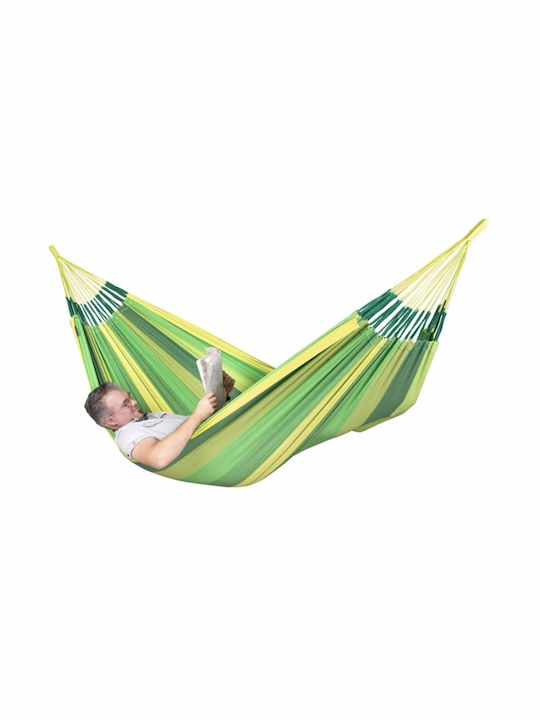 Showood Αιώρα Διπλή Υφασμάτινη Πράσινη 350x160εκ.