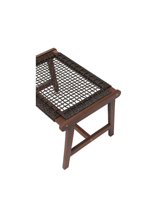 Hölzernes Gartenhocker Außeneinsatz Mesh Braune 41x57x57cm
