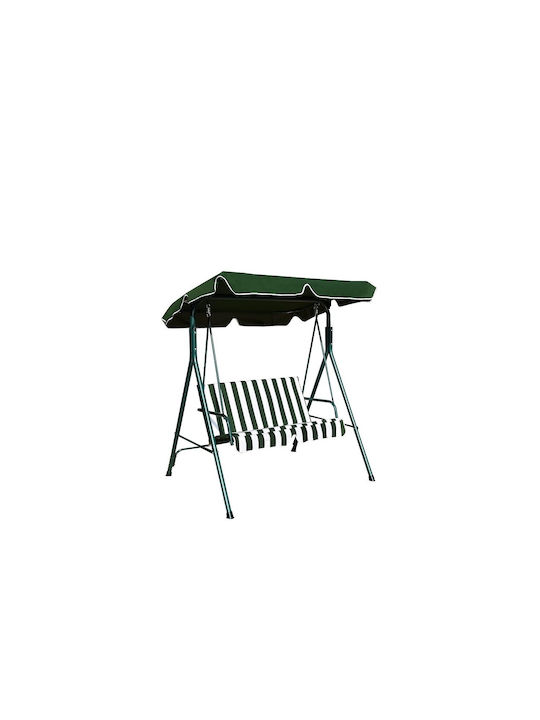 Fabric Swing Nest with Stand 2 Seats Green