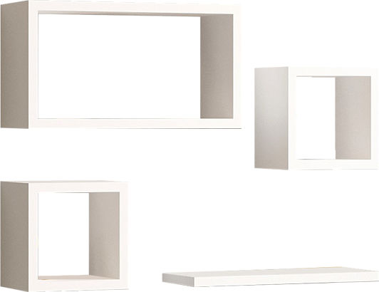 Shelf Wall Babine White 84x15x44cm