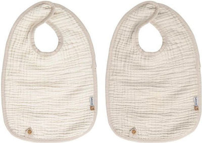 Bebejou Bib Fabric Beige 2pcs