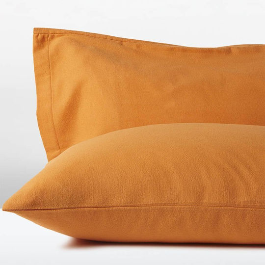 Πειραϊκή Πατραϊκή Σετ Φανελένιες Orange ochre 52x78cm