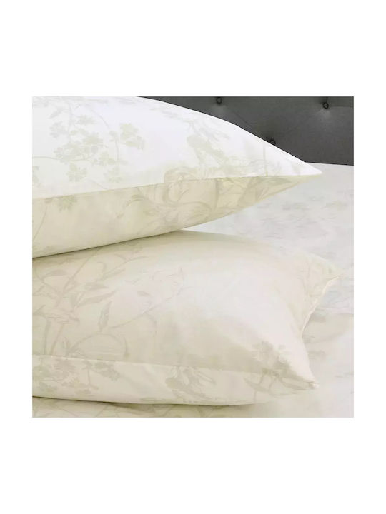 Lino Home Pillowcase Set with Envelope Cover Grey 50x70cm.