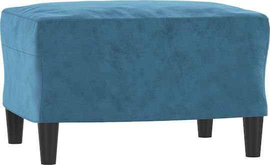 Armchair with Footstool Blue 92x77x80cm