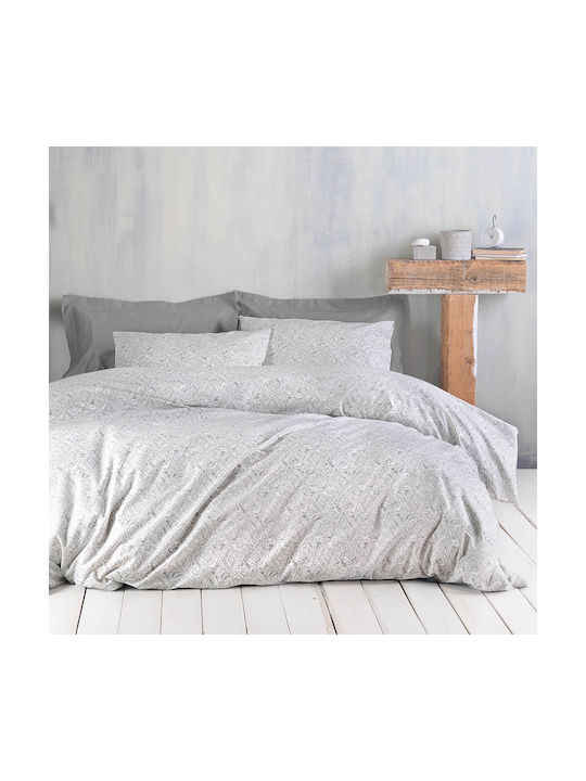 Rythmos Amara Pillowcase Set with Envelope Cover 08 Grey 50x70cm.