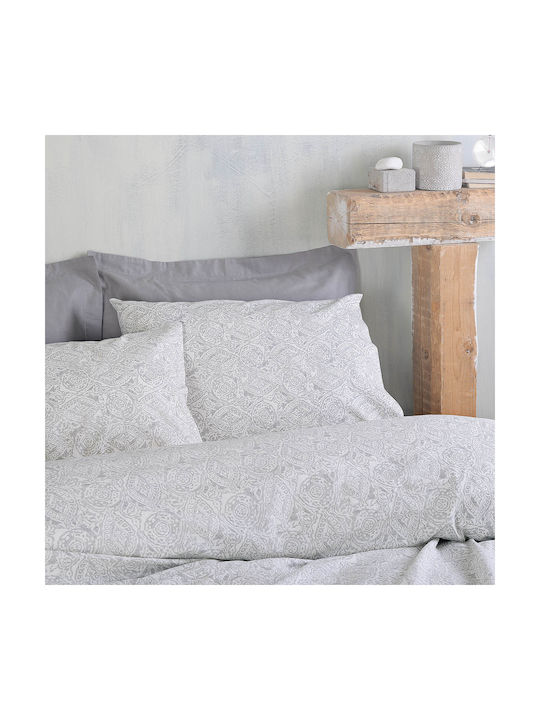 Rythmos Amara Pillowcase Set with Envelope Cover 08 Grey 50x70cm.