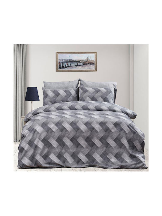 Dimcol Alcmene Pillowcase with Envelope Cover 452 Grey 50x70cm.