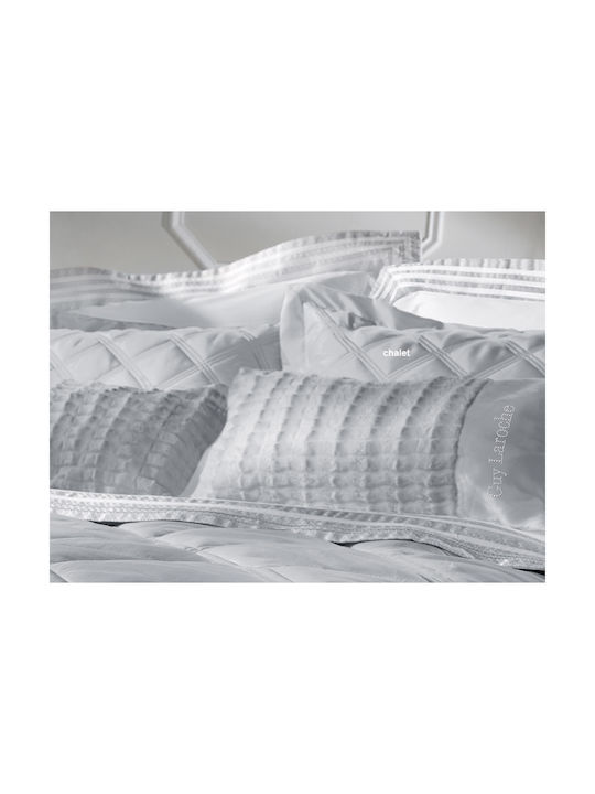 Guy Laroche Tafeta Chalet Silver Pillowcase Set Gray 50x70cm. 1117086214003