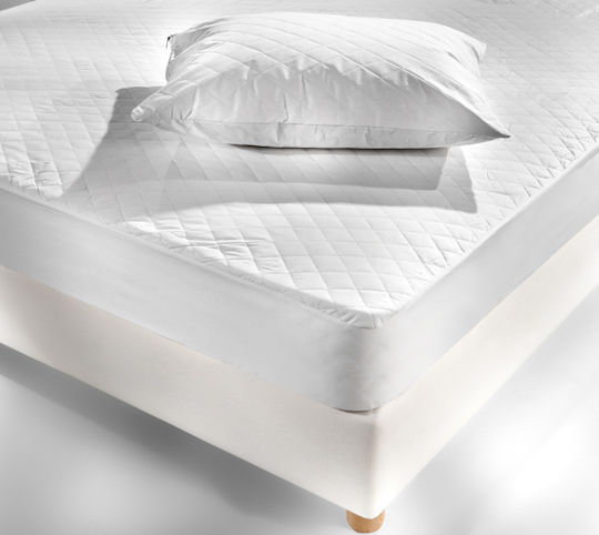 La Luna Luxurious Kissenbezug-Set mit Umschlagumschlag Gesteppt Weiß 50x70cm.