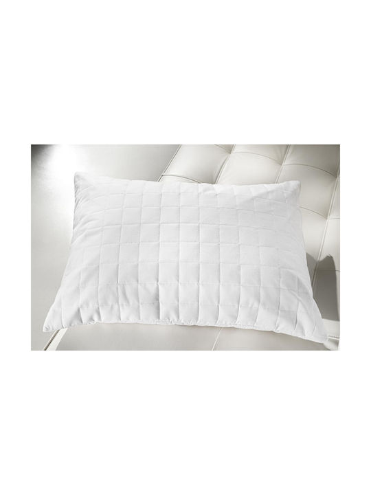 La Luna Luxurious Pillowcase Set with Envelope Cover Quilted White 50x70cm.