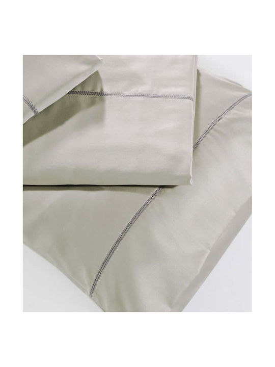 Down Town Home S250 Pillowcase Set Oxford 05 Light Grey 52x75cm.