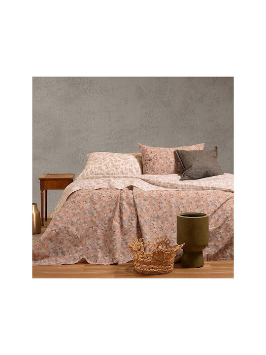 Melinen Amy Set Pillowcases with Envelope Cover Beige 50x70cm