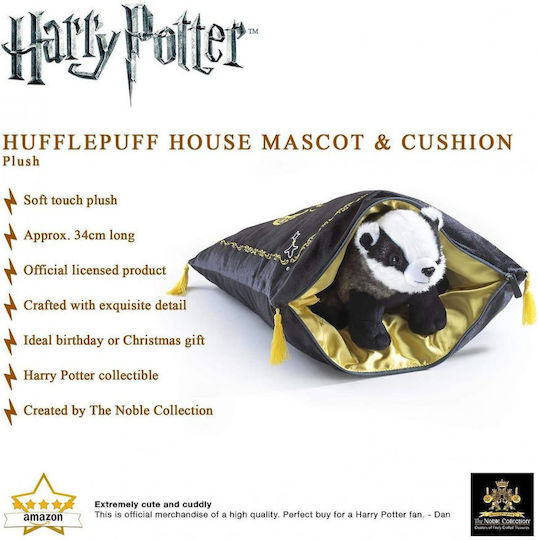 The Noble Collection Λούτρινο Harry Potter Hufflepuff House Mascot & Cushion 34 εκ.