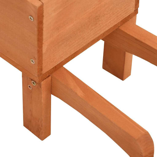 vidaXL Set 2 Planters Wooden Massif Wood