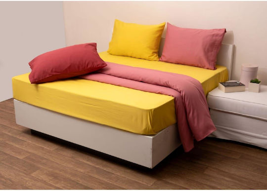 Anna Riska Fashion Σετ Oxford 4 Yellow 50x70cm 432647