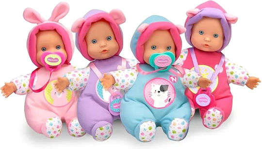 Giochi Preziosi Nenuco Baby-Puppe Cute Tierchen Bärchen Lila Outfit für 10 Monate+ Alter 17 cm