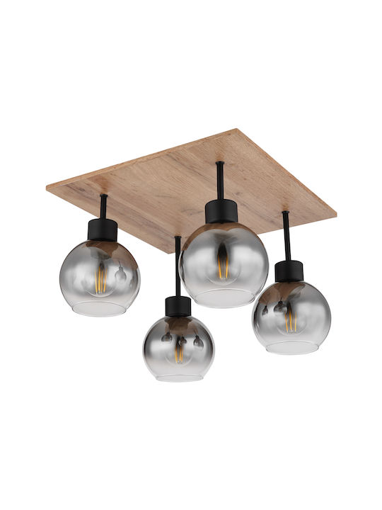 Globo Lighting Moitas Modernă De lemn Plafonieră de tavan cu Dulie E27 40buc Bej