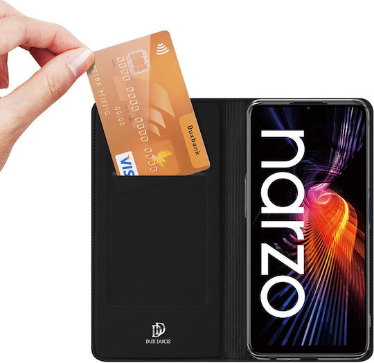 Dux Ducis Skinpro Book Leather / Silicone Black (Realme Narzo 50A)