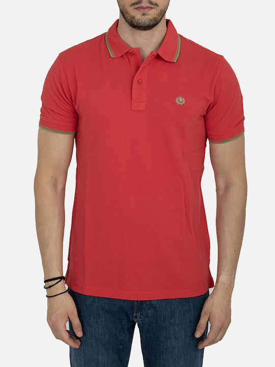 Ascott Men's Short Sleeve Blouse Polo Red