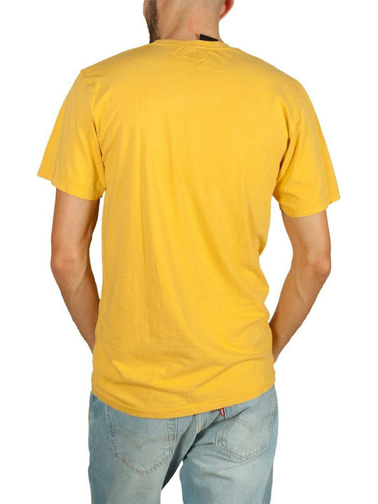 HUF Men's Short Sleeve T-shirt Yellow