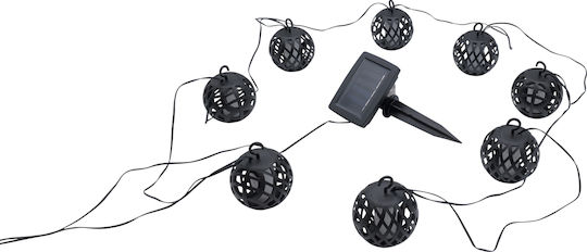 Uncle George Hanging Solar Light Garland Warm White with Photocell IP65