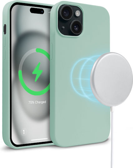 Crong Color Back Cover Σιλικόνης Πράσινο (iPhone 15)