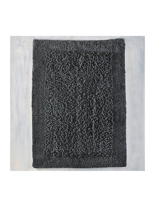 Rythmos Bath Mat Cotton Rimmon 120-137-021 Gray 60x90cm