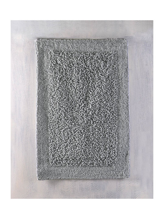 Rythmos Bath Mat Cotton Rimmon 120-137-021 Gray 60x90cm