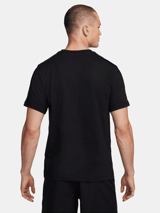 Nike Herren Sport T-Shirt Kurzarm Schwarz