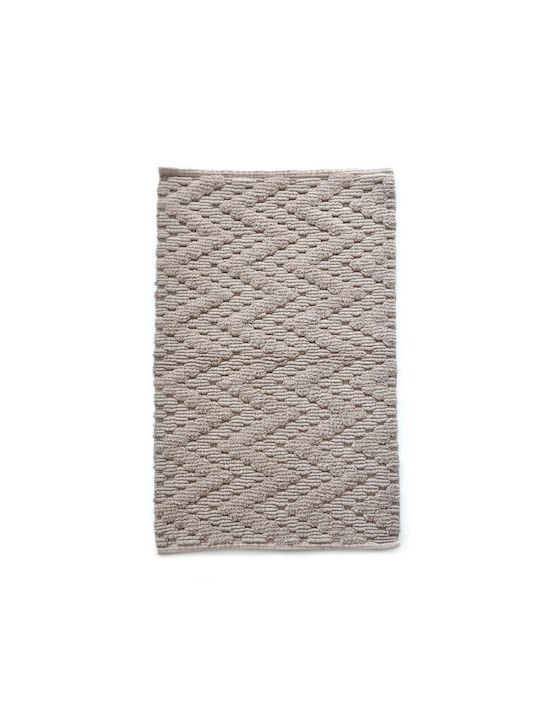 Dimitracas Badematte Baumwolle Rechteckig Pindos 05585.001 Sand 50x80cm