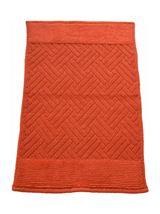 Dimitracas Badematte Baumwolle Rechteckig Syros 05584.003 Orange 50x80cm