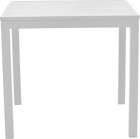 Kliton Τετράγωνο Τραπεζαρίας Λευκό 80x80x74εκ. Kliton Τετράγωνο Τραπεζαρίας Λευκό 80x80x74εκ.