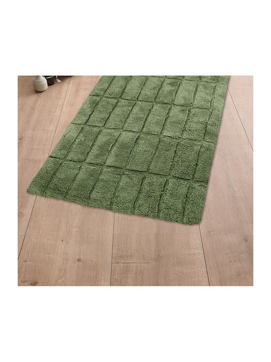 Kleine Wolke Πατάκι Μπάνιου Βαμβακερό Tiles 9176612360 Πράσινο 60x100εκ.