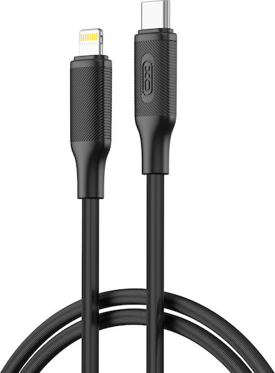 XO Nb-q265a USB-C to Lightning Cable 27W Μαύρο 1m (16.005.0304)