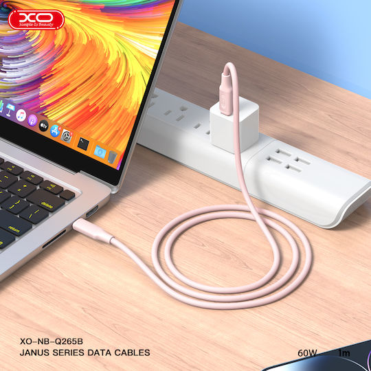 XO Nb-q265a USB-C zu Lightning Kabel 27W Rosa 1m (16.005.0306)