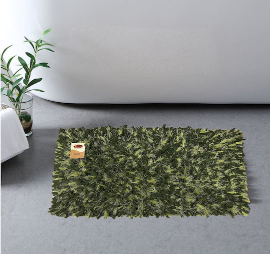 Linea Home Bath Mat Shaggy Chenille LH2044018-2 Olive 50x80cm Linea Home Bath Mat Shaggy Chenille LH2044018-2 Olive 50x80cm