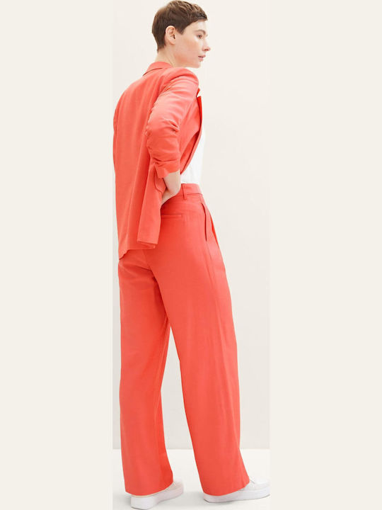 Women's Fabric Trousers Red