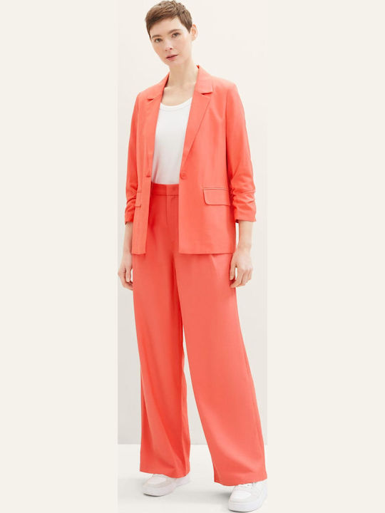 Women's Fabric Trousers Red