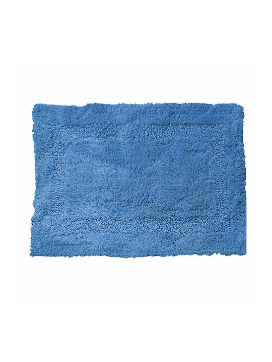 Estia Bath Mat Cotton Deco 02-10362 Blue 50x80cm