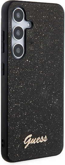 Guess Glitter Script Back Cover Πλαστικό Μαύρο (Samsung S24 Plus)