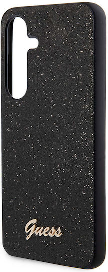 Guess Glitter Script Back Cover Πλαστικό Μαύρο (Samsung S24 Plus)