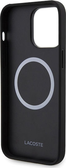 Lacoste Blend Monogram Magsafe Back Cover Plastic Black (iPhone 15 Pro Max)